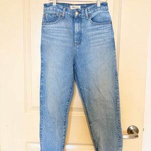 Madewell High Rise 90s Straight Blue Jeans